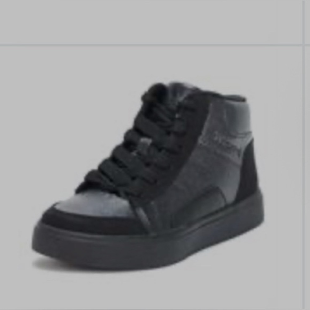 New Skechers Kids Black High-Top Sneakers size 12.5